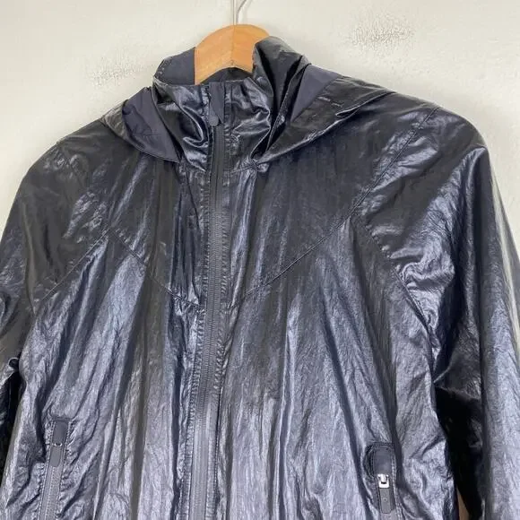 Lululemon Stronger as One Jacket Size 4 *lululemon X Barrys Matte Black Foil